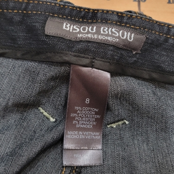 Bisou Bisou wide leg cropped jeans. - Picture 5 of 14